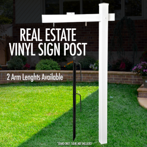 Real Estate Vinyl Sign Post